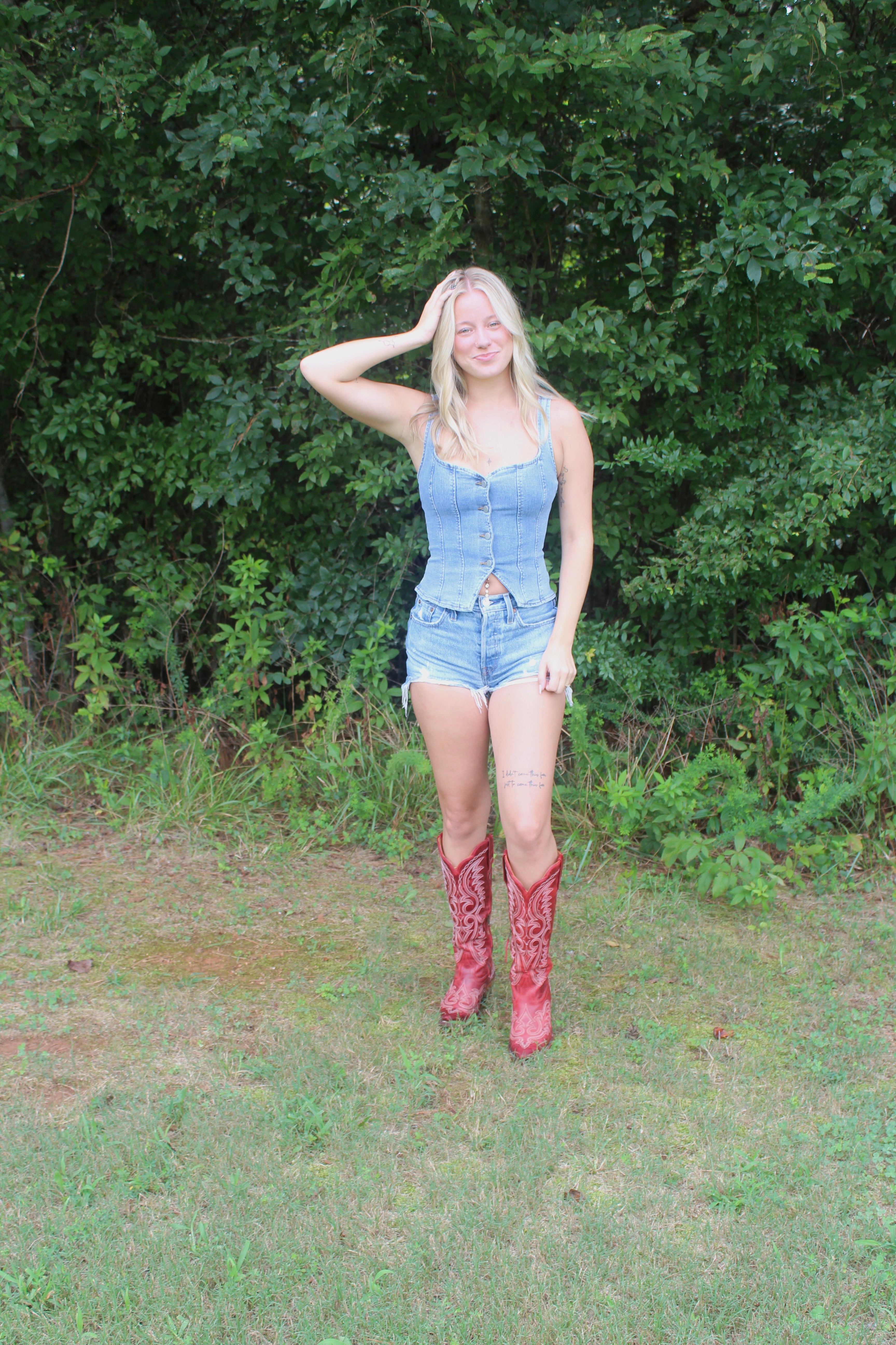 The Kaycee Denim Top