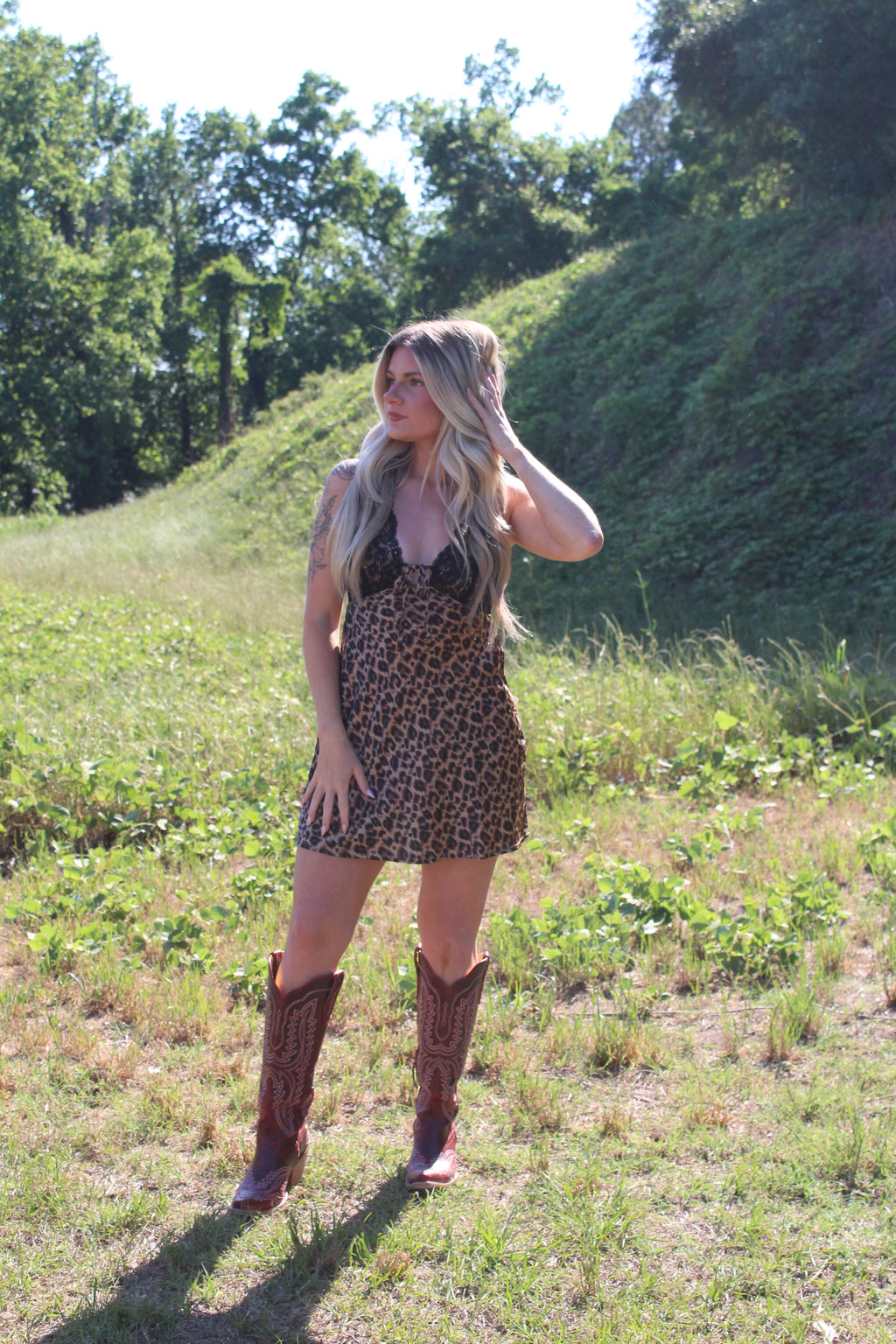 The Caitlyn Leopard Mini Dress