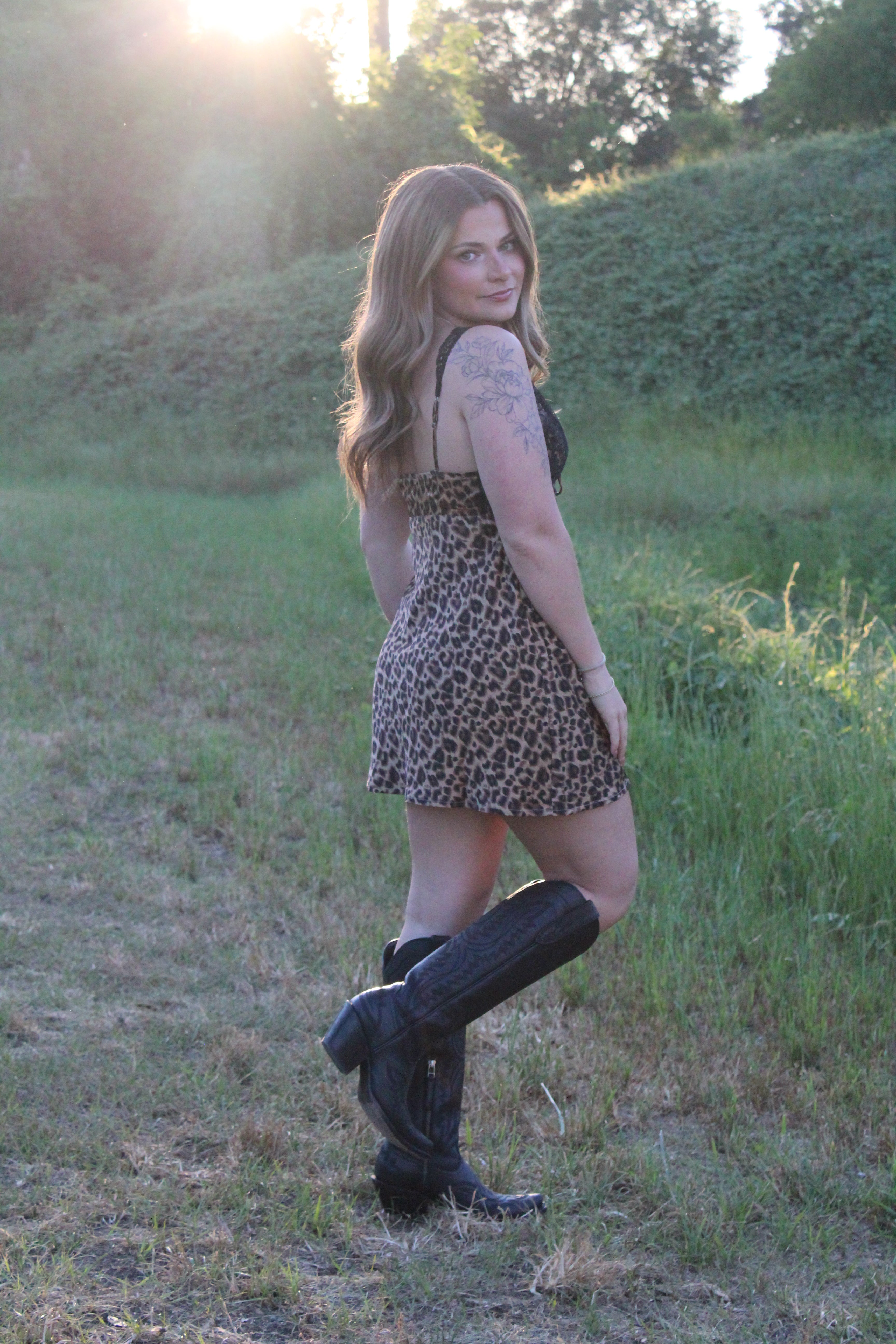 The Caitlyn Leopard Mini Dress