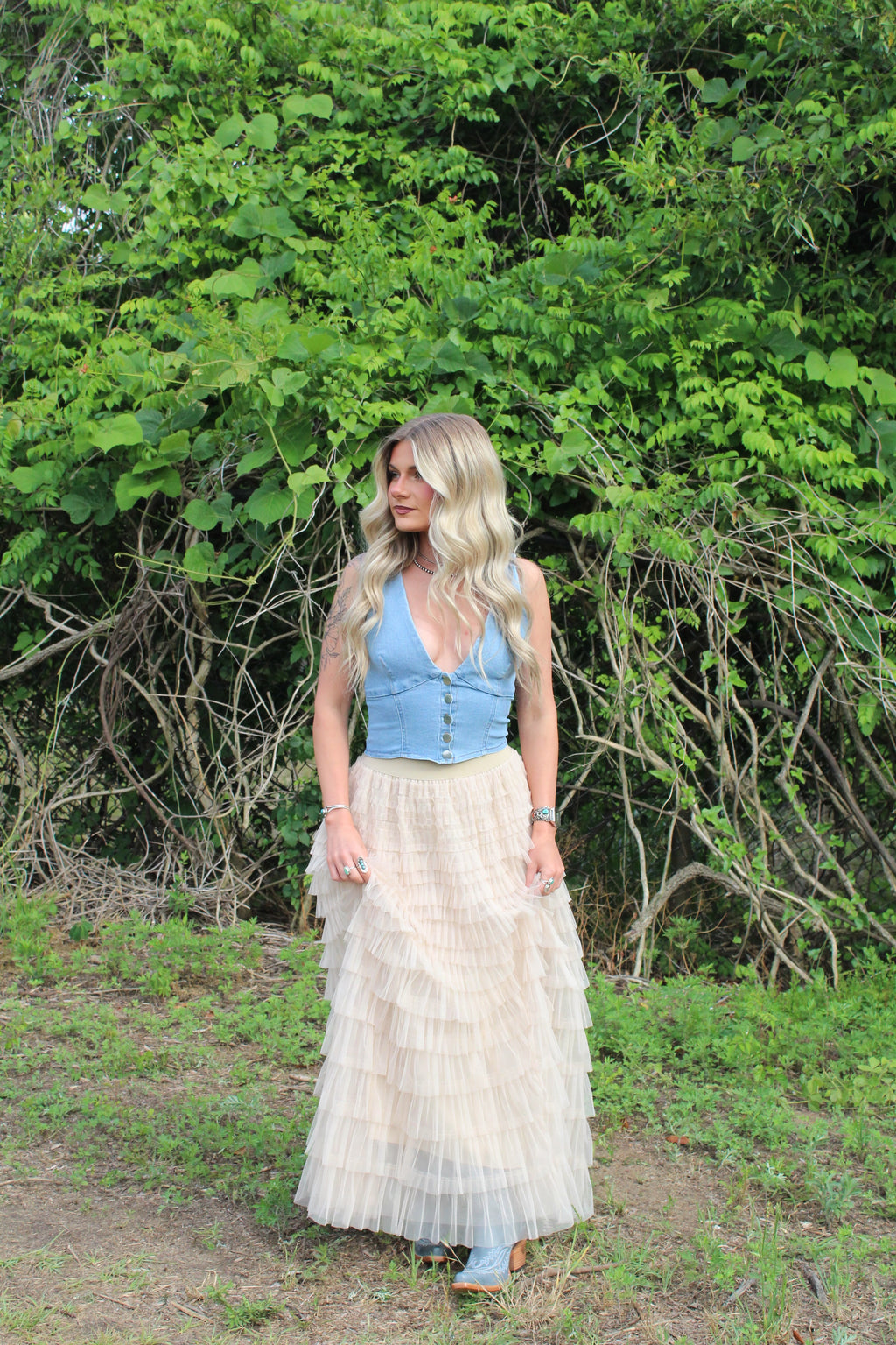 The Poppy Denim Top