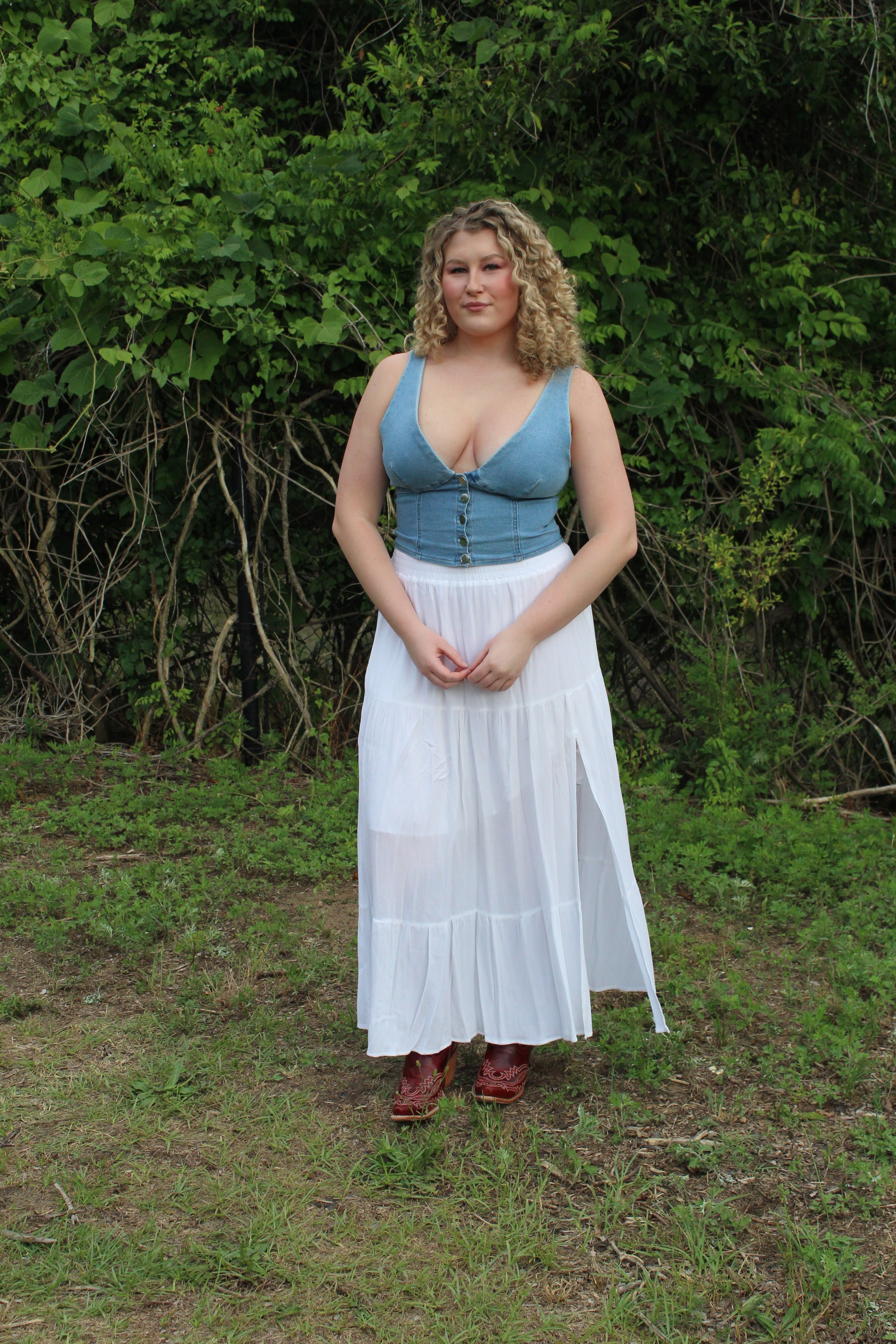 The Poppy Denim Top