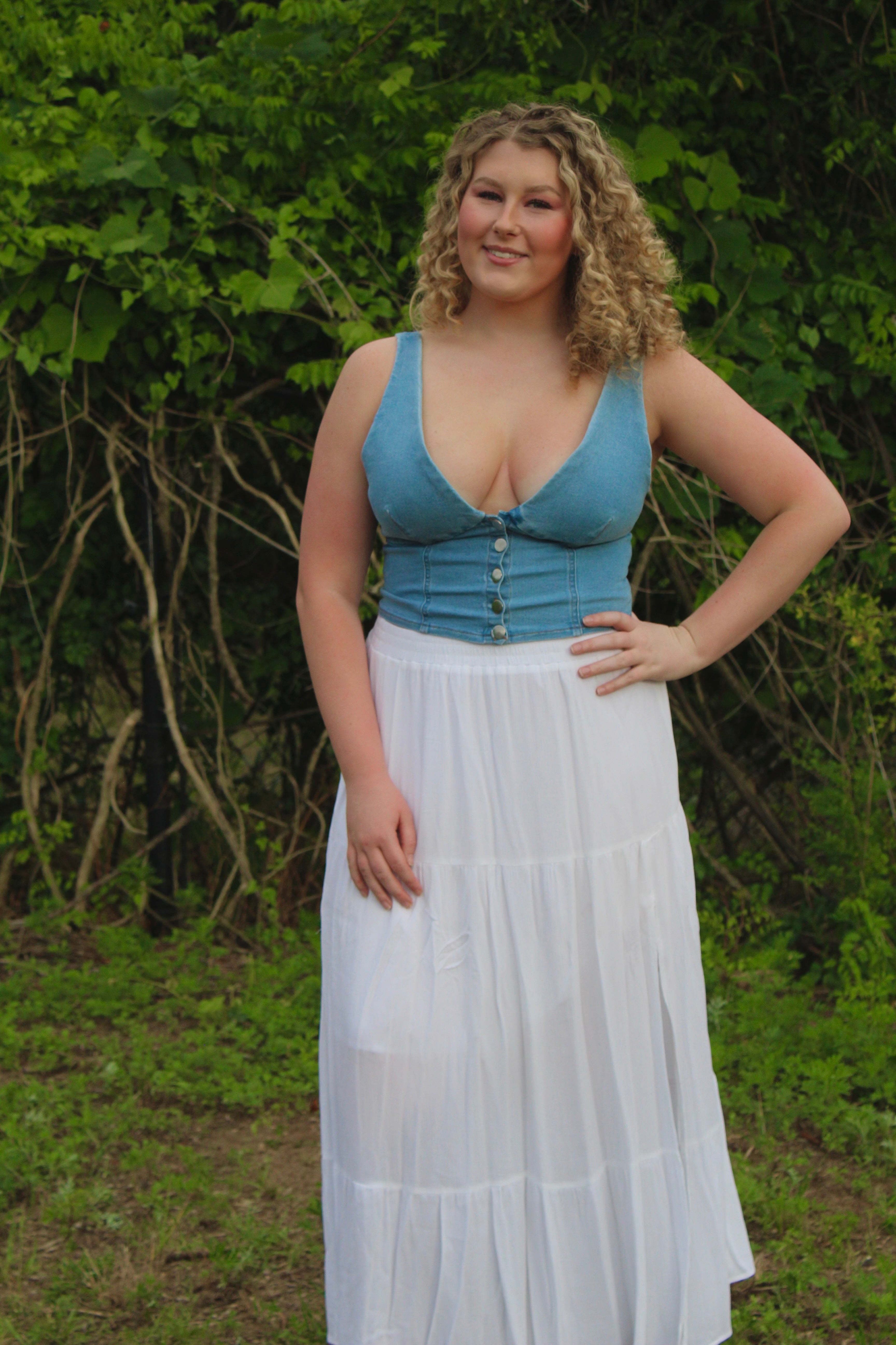 The Poppy Denim Top