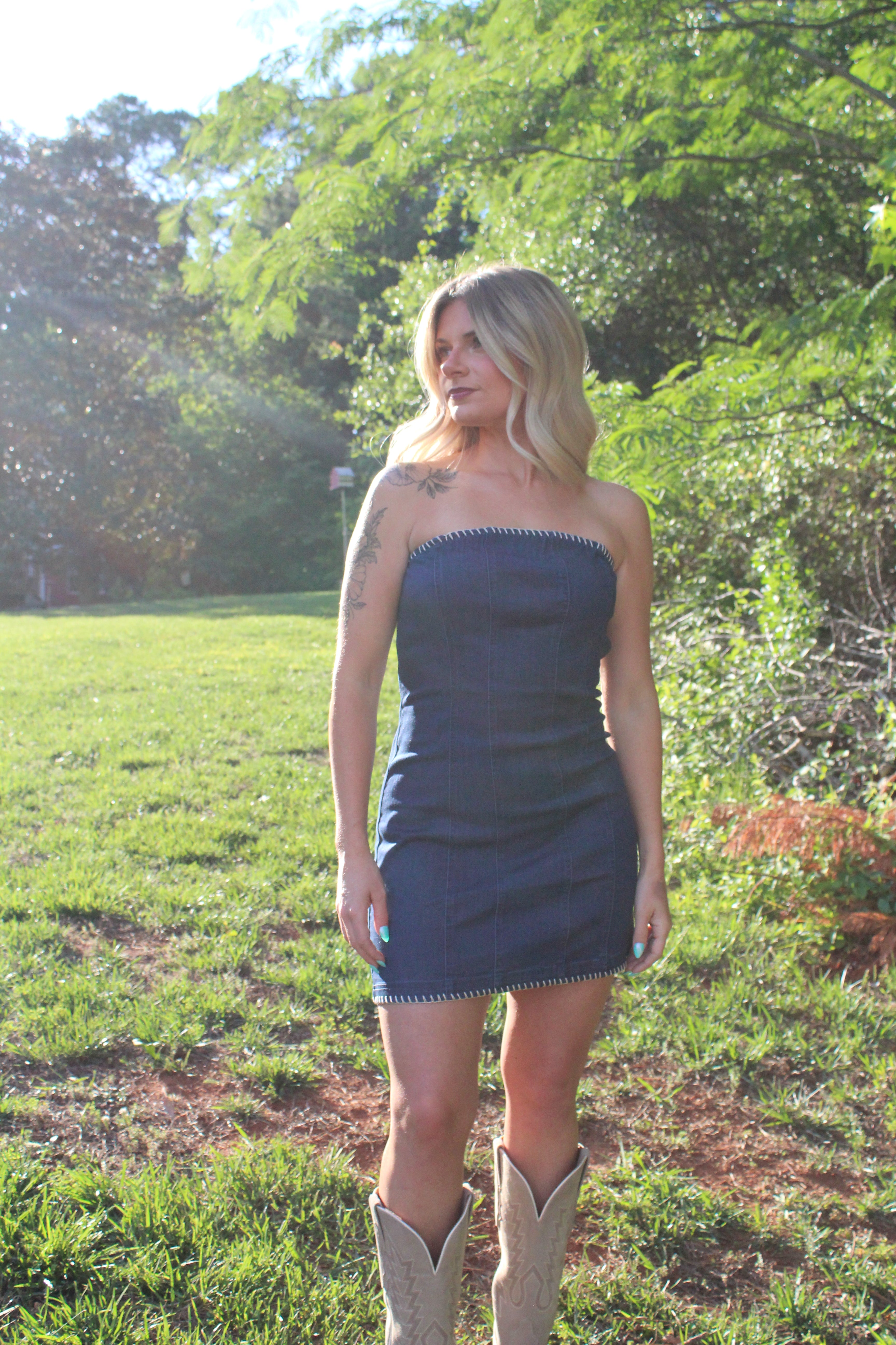 The Lakelynn Denim Dress