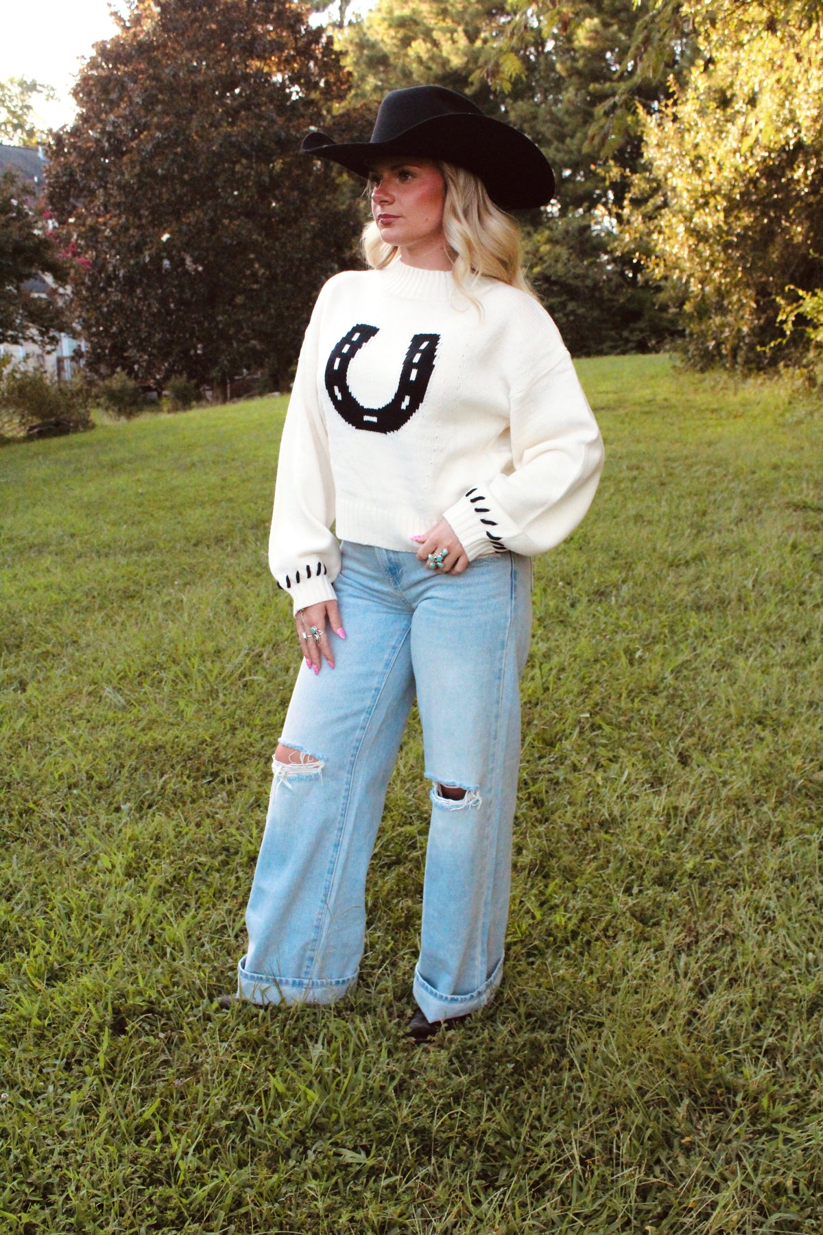 The Lucky Horseshoe Sweater