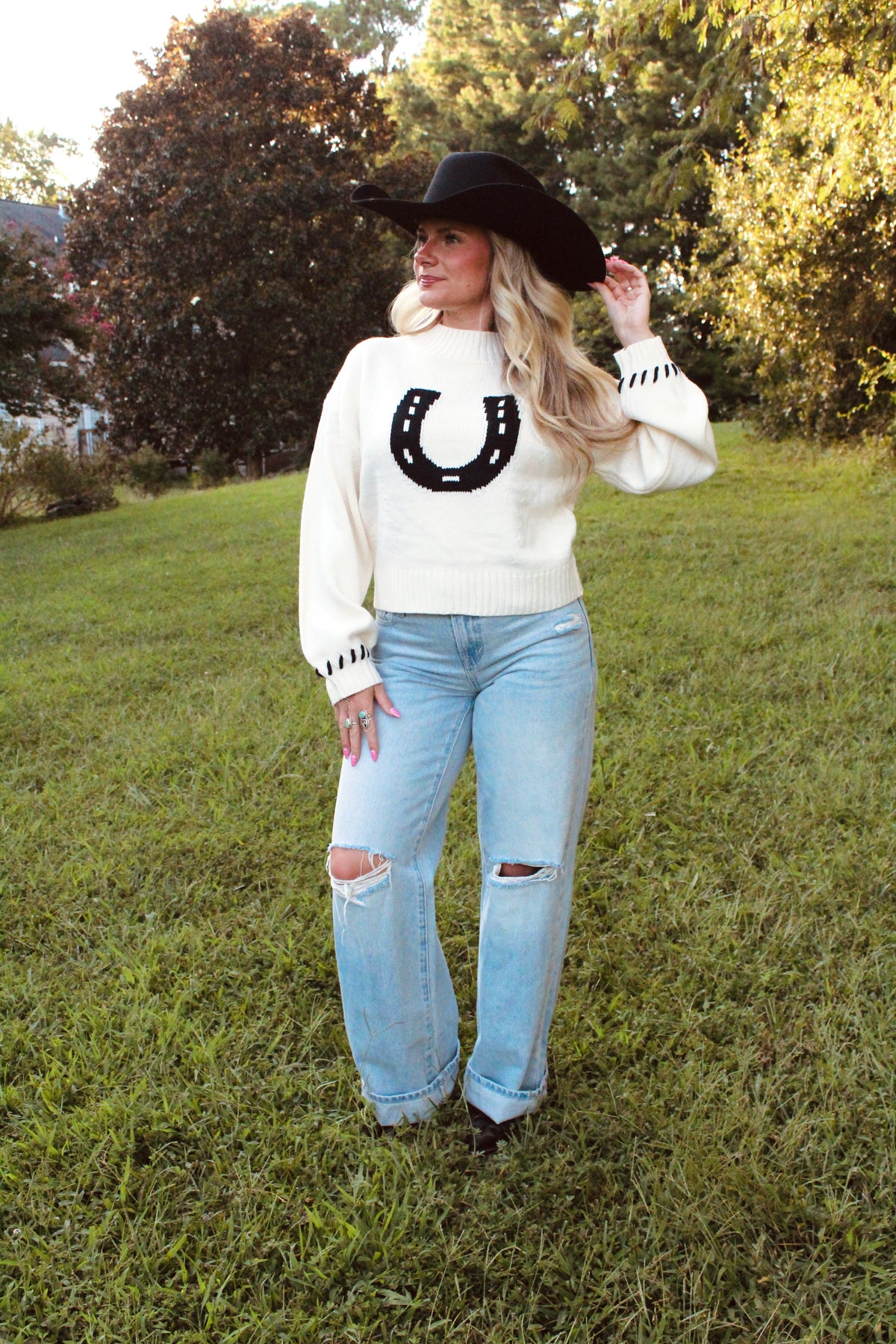 The Lucky Horseshoe Sweater