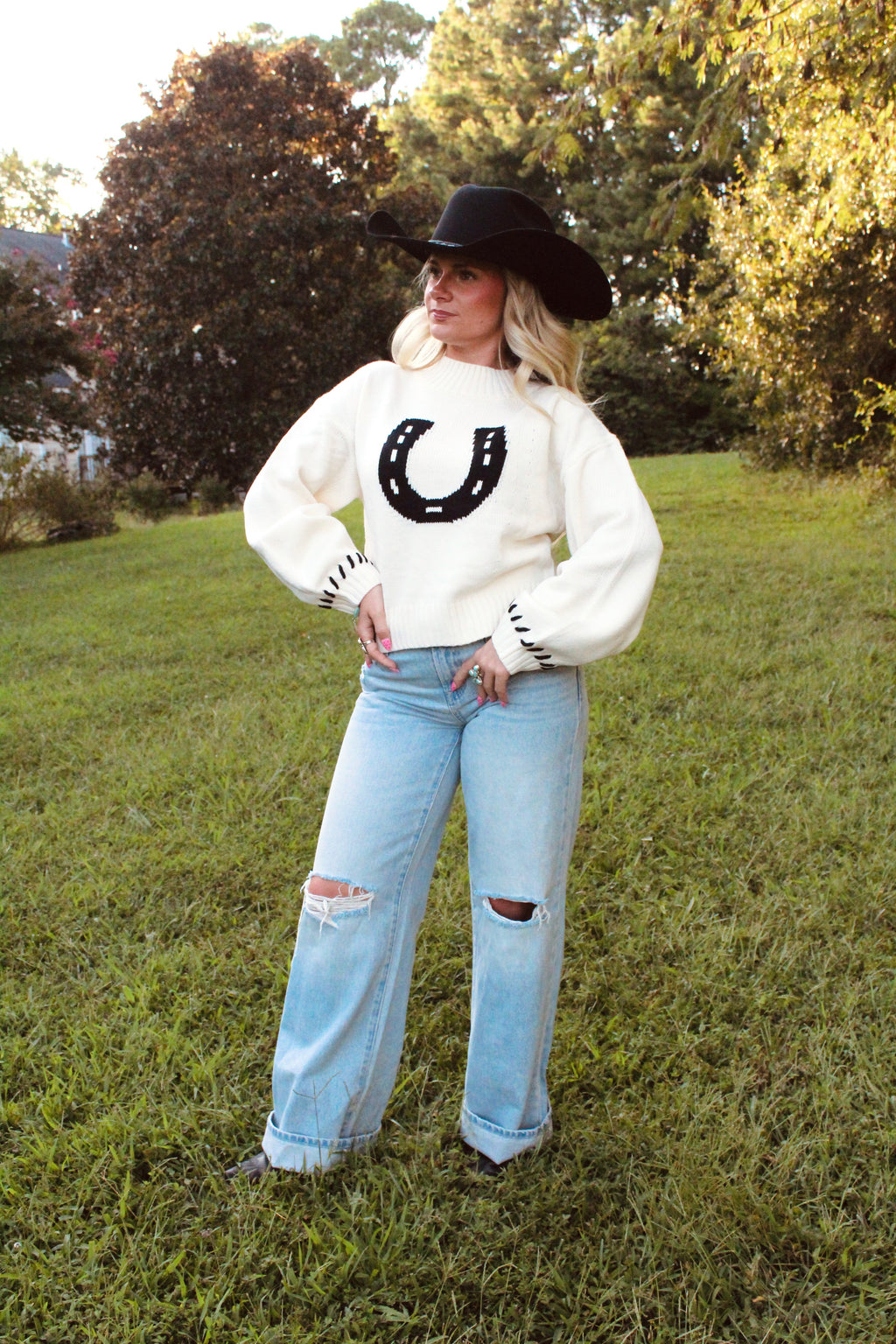The Lucky Horseshoe Sweater