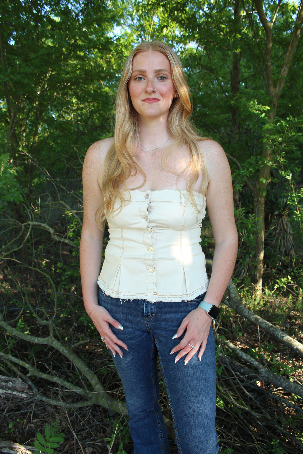 The Brooklynn Denim Top