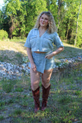 The Wendy Set- Denim Top