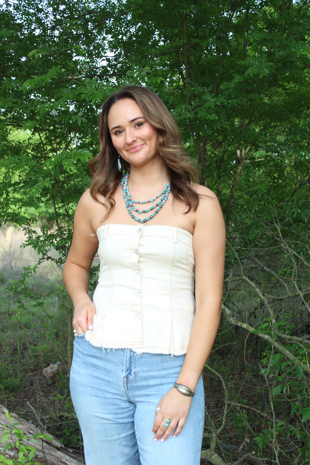 The Brooklynn Denim Top