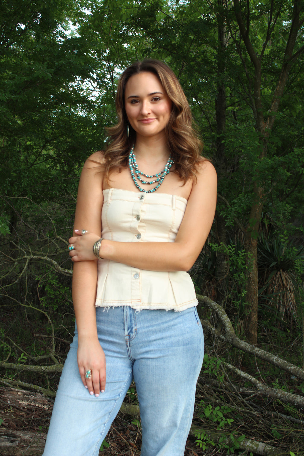 The Brooklynn Denim Top